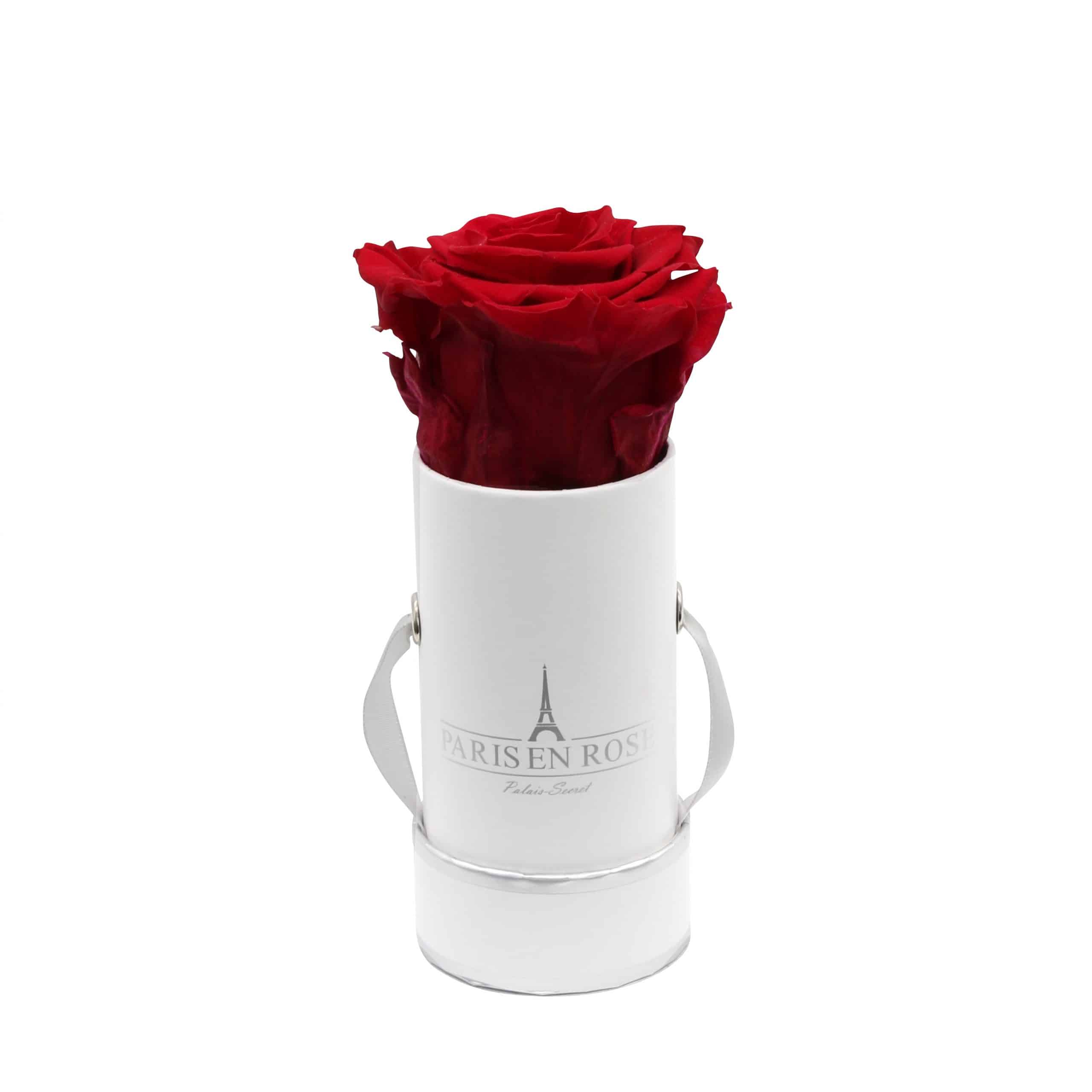 Infinity Rosenbox Herzform – 3 Silberne Rosen, Haltbar 3 Jahre, Geschenk Zur Silberhochzeit (25 Jahre)