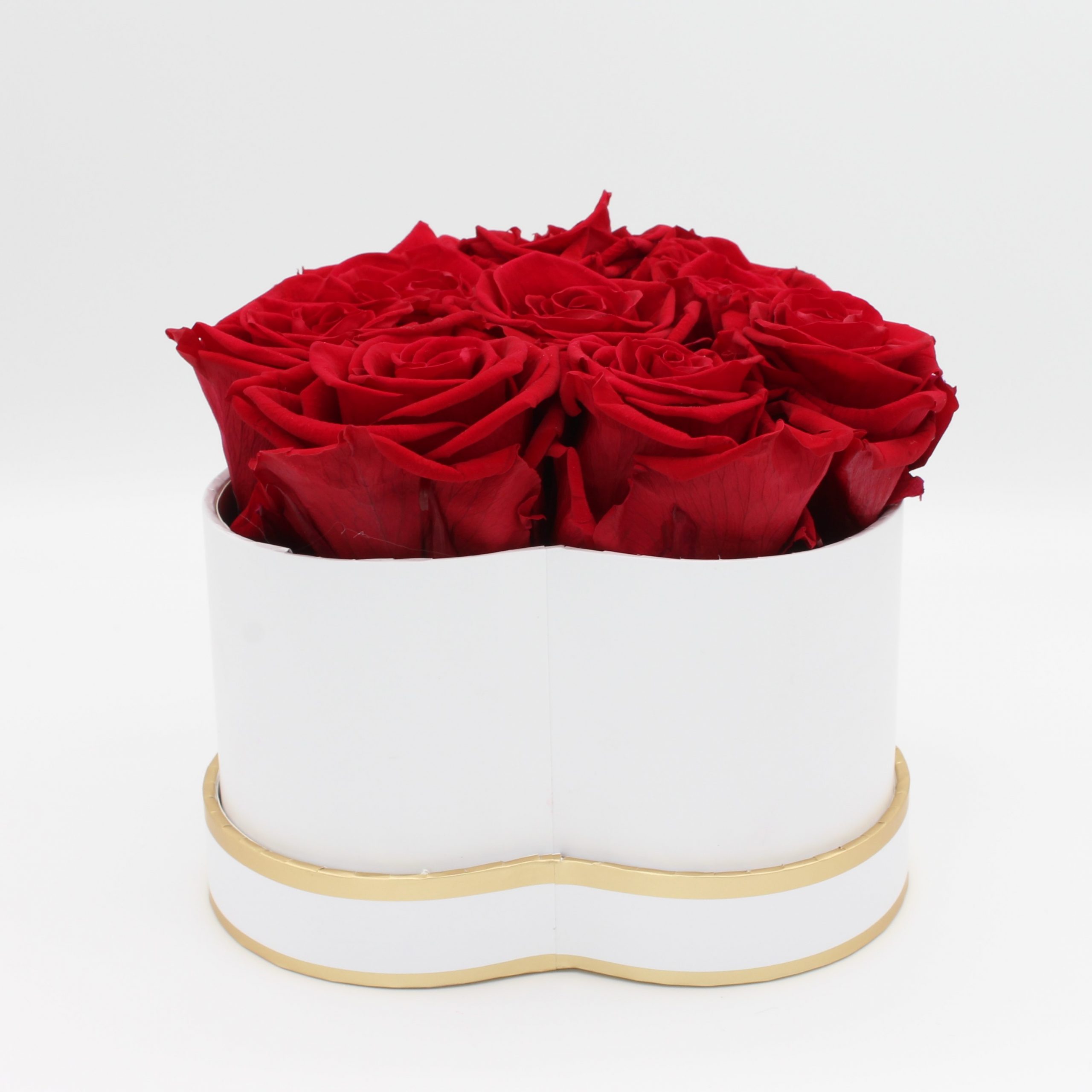 - 4 Infinity Rosen Schwarz Blau | Flowerbox mit konservierten Rosen verschenken /• Blumen von Herzen FLEURS du COEUR /• Rosenbox Square 4